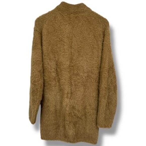 Point Sur by J Crew Sweater Size S Cardigan Teddy Bear Tunic Length Heavy Warm - Picture 3 of 9